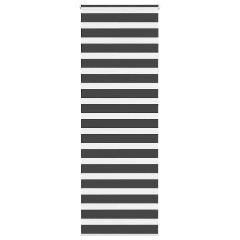 Afbeelding laden in galerijviewer, Vidaxl zebra rolgordijn 85x230 cm stofbreedte 80,9 cm zwart

