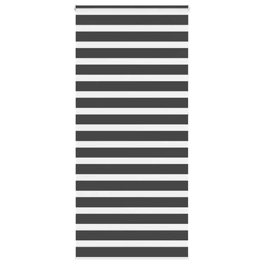 Vidaxl zebra rolgordijn 95x230 cm stofbreedte 90,9 cm zwart