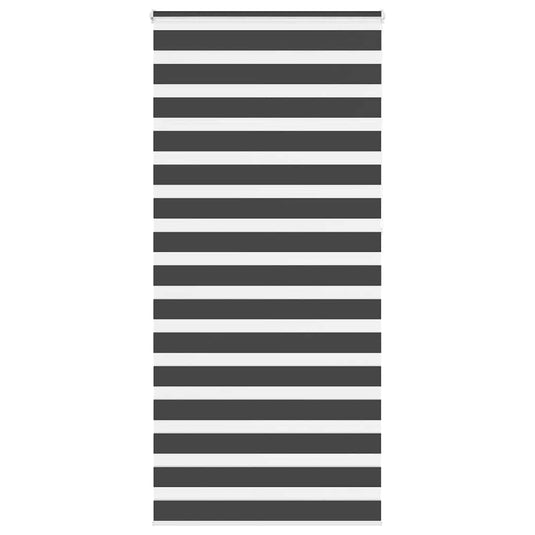 Vidaxl zebra rolgordijn 95x230 cm stofbreedte 90,9 cm zwart