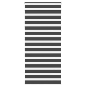 Vidaxl zebra rolgordijn 105x230 cm stofbreedte 100,9 cm zwart