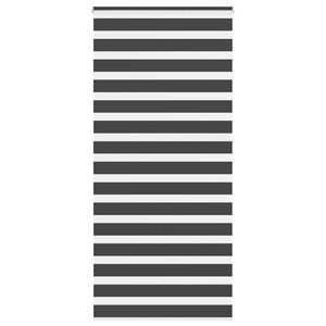 Vidaxl zebra rolgordijn 115x230 cm stofbreedte 110,9 cm zwart