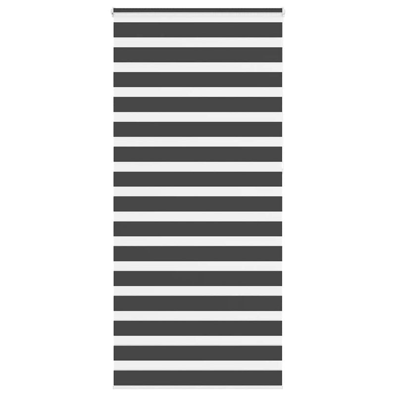 ギャラリービューアに画像をロードする, Vidaxl zebra rolgordijn 115x230 cm stofbreedte 110,9 cm zwart
