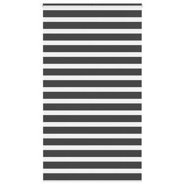 Vidaxl zebra rolgordijn 120x230 cm stofbreedte 115,9 cm zwart