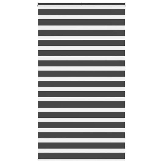 Vidaxl zebra rolgordijn 120x230 cm stofbreedte 115,9 cm zwart