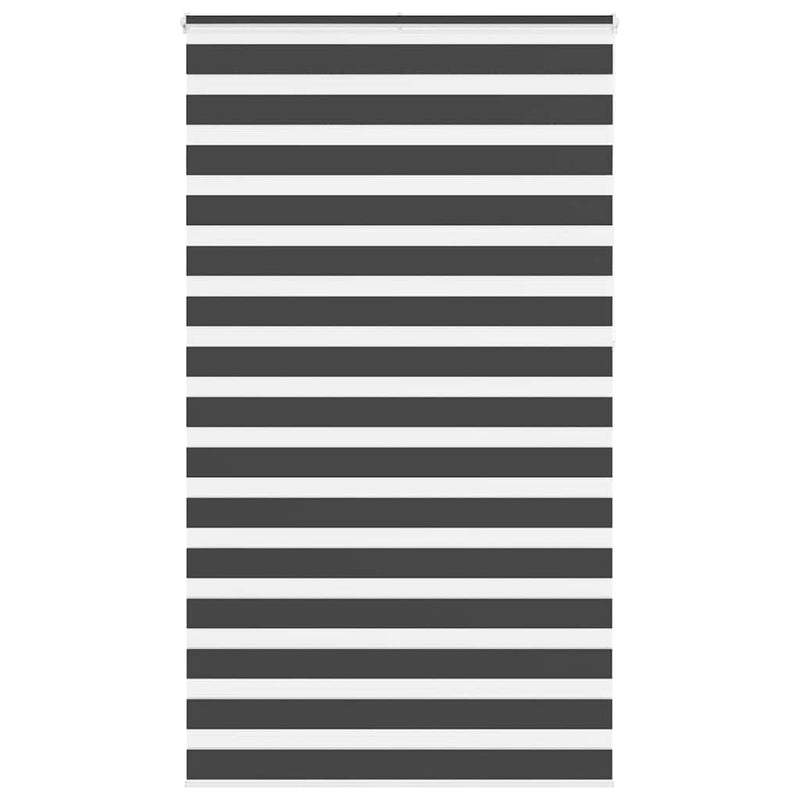 Afbeelding laden in galerijviewer, Vidaxl zebra rolgordijn 130x230 cm stofbreedte 125,9 cm zwart
