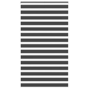 Vidaxl zebra rolgordijn 135x230 cm stofbreedte 130,9 cm zwart