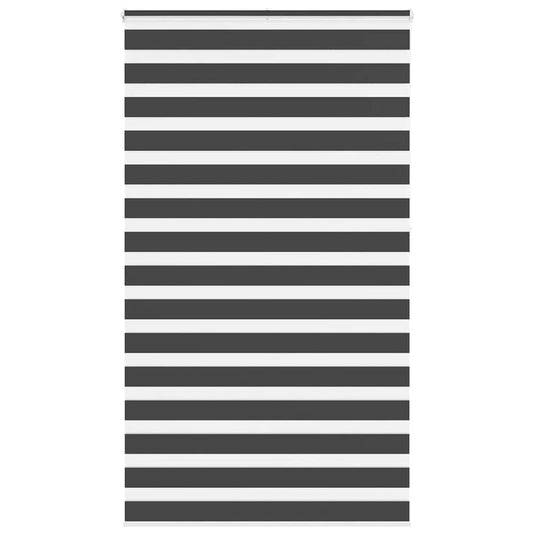 Vidaxl zebra rolgordijn 135x230 cm stofbreedte 130,9 cm zwart