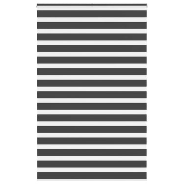 Vidaxl zebra rolgordijn 140x230 cm stofbreedte 135,9 cm zwart