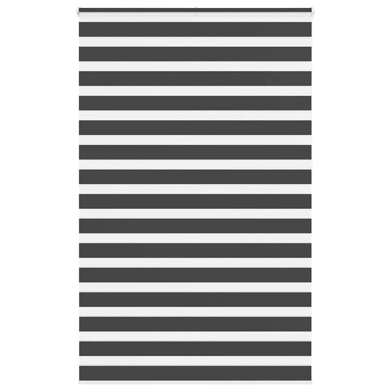 Load image into Gallery viewer, Vidaxl zebra rolgordijn 145x230 cm stofbreedte 140,9 cm zwart
