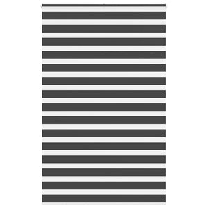 Vidaxl zebra rolgordijn 150x230 cm stofbreedte 145,9 cm zwart