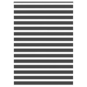 Vidaxl zebra rolgordijn 155x230 cm stofbreedte 150,9 cm zwart