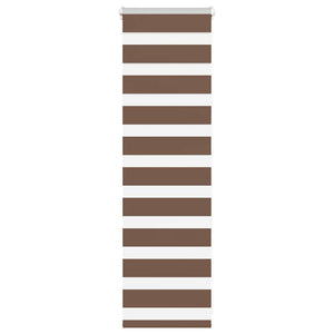 Vidaxl zebra rolgordijn 45x100 cm stofbreedte 40,9 cm polyester bruin