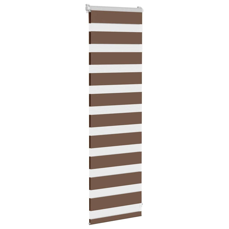 Load image into Gallery viewer, Vidaxl zebra rolgordijn 50x100 cm stofbreedte 45,9cm polyester bruin
