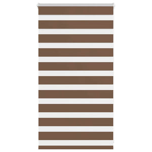 Vidaxl zebra rolgordijn 70x100 cm stofbreedte 65,9 cm polyester bruin