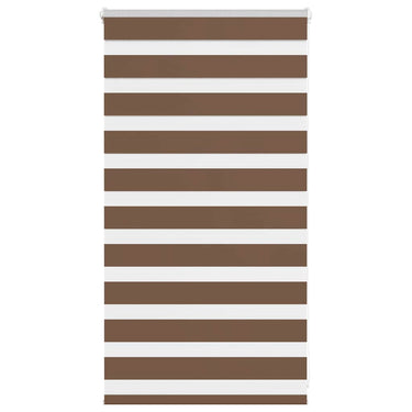 Vidaxl zebra rolgordijn 70x100 cm stofbreedte 65,9 cm polyester bruin