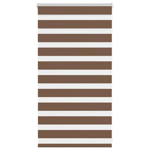 Vidaxl zebra rolgordijn 90x100 cm stofbreedte 85,9 cm polyester bruin