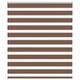 Vidaxl zebra rolgordijn 125x100 cm stofbreedte 120,9cm polyester bruin