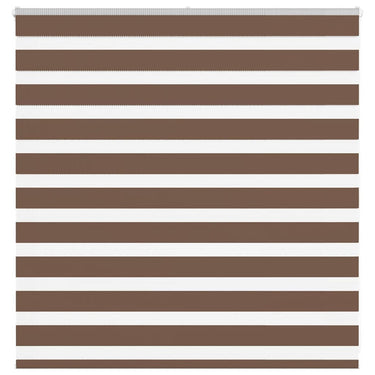 Vidaxl zebra rolgordijn 140x100 cm stofbreedte 135,9cm polyester bruin