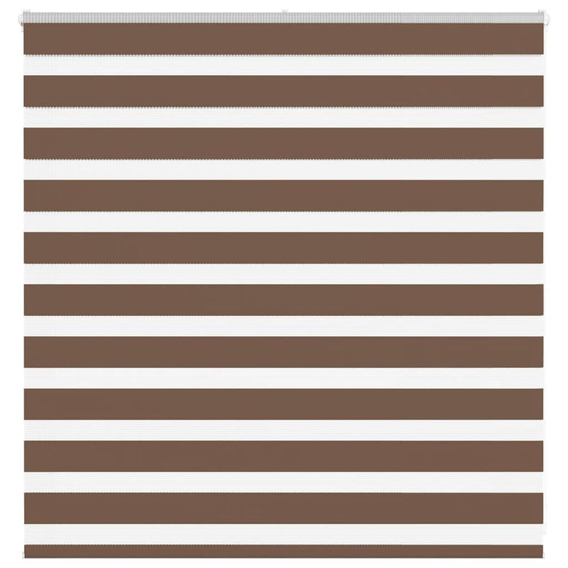 Load image into Gallery viewer, Vidaxl zebra rolgordijn 140x100 cm stofbreedte 135,9cm polyester bruin
