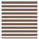 Vidaxl zebra rolgordijn 145x100 cm stofbreedte 140,9cm polyester bruin