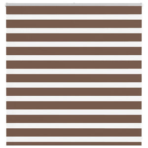 Vidaxl zebra rolgordijn 150x100 cm stofbreedte 145,9cm polyester bruin