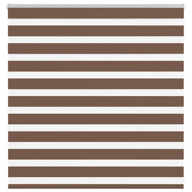 Vidaxl zebra rolgordijn 150x100 cm stofbreedte 145,9cm polyester bruin