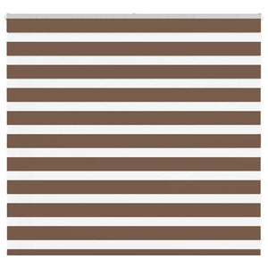 Vidaxl zebra rolgordijn 155x100 cm stofbreedte 150,9cm polyester bruin