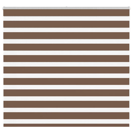 Vidaxl zebra rolgordijn 155x100 cm stofbreedte 150,9cm polyester bruin