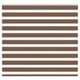 Vidaxl zebra rolgordijn 155x100 cm stofbreedte 150,9cm polyester bruin