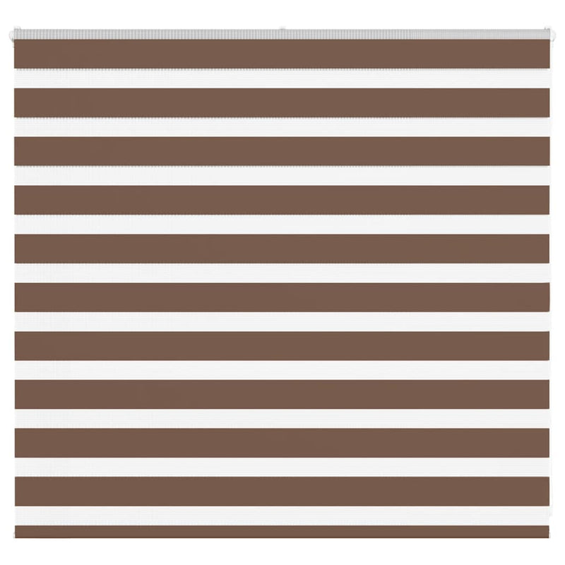 Load image into Gallery viewer, Vidaxl zebra rolgordijn 160x100 cm stofbreedte 155,9cm polyester bruin
