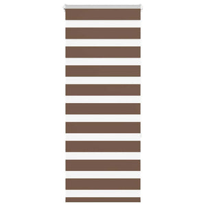 Vidaxl zebra rolgordijn 65x150 cm stofbreedte 60,9 cm polyester bruin