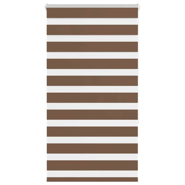 Vidaxl zebra rolgordijn 75x150 cm stofbreedte 70,9 cm polyester bruin