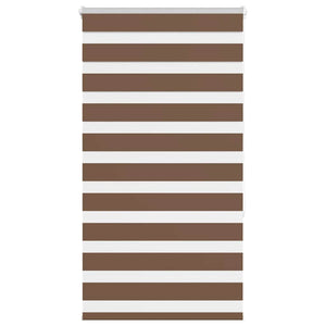 Vidaxl zebra rolgordijn 90x150 cm stofbreedte 85,9 cm polyester bruin