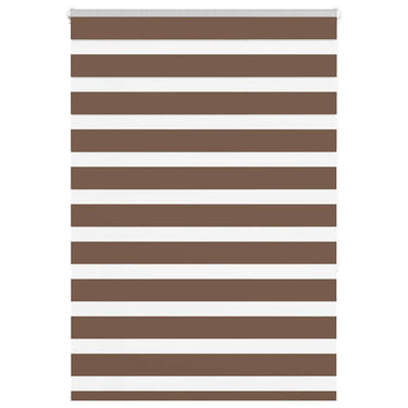 Vidaxl zebra rolgordijn 95x150 cm stofbreedte 90,9 cm polyester bruin