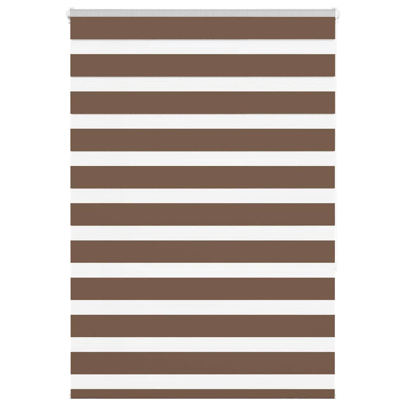 Load image into Gallery viewer, Vidaxl zebra rolgordijn 95x150 cm stofbreedte 90,9 cm polyester bruin
