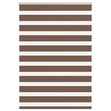 Vidaxl zebra rolgordijn 100x150 cm stofbreedte 95,9 cm polyester bruin