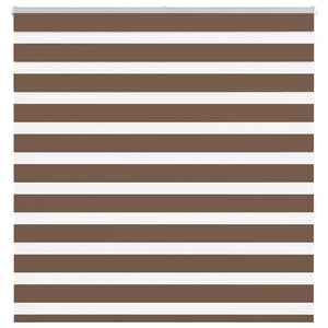 Vidaxl zebra rolgordijn 140x150 cm stofbreedte 135,9cm polyester bruin