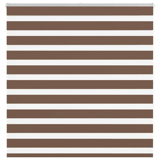 Vidaxl zebra rolgordijn 140x150 cm stofbreedte 135,9cm polyester bruin