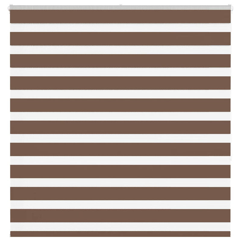 Load image into Gallery viewer, Vidaxl zebra rolgordijn 150x150 cm stofbreedte 145,9cm polyester bruin
