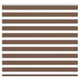 Vidaxl zebra rolgordijn 155x150 cm stofbreedte 150,9cm polyester bruin
