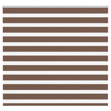 Vidaxl zebra rolgordijn 165x150 cm stofbreedte 160,9cm polyester bruin