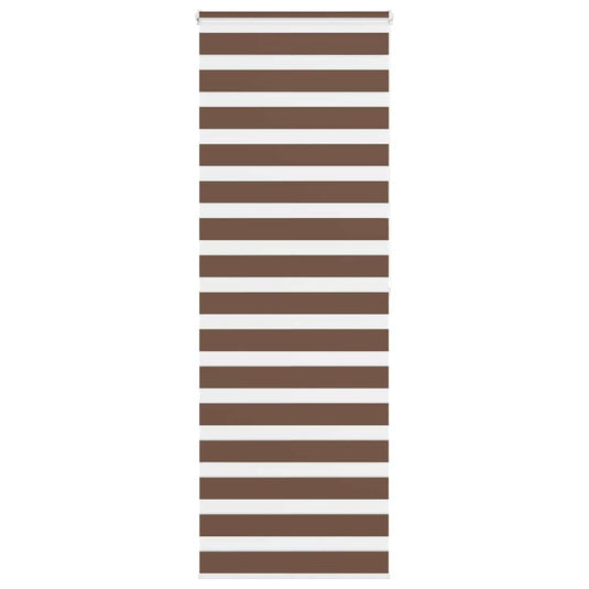 Vidaxl zebra rolgordijn 80x200 cm stofbreedte 75,9 cm polyester bruin