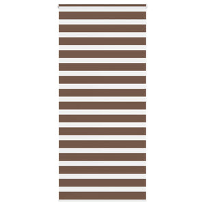 Vidaxl zebra rolgordijn 100x200 cm stofbreedte 95,9 cm polyester bruin