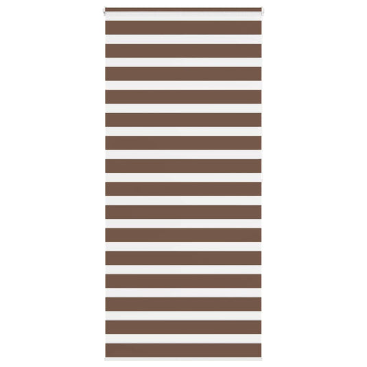 Vidaxl zebra rolgordijn 100x200 cm stofbreedte 95,9 cm polyester bruin