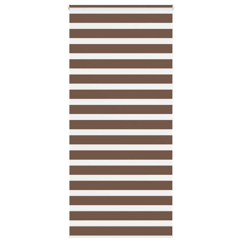 Load image into Gallery viewer, Vidaxl zebra rolgordijn 105x200 cm stofbreedte 100,9cm polyester bruin
