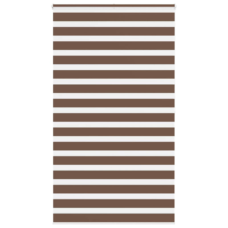 Load image into Gallery viewer, Vidaxl zebra rolgordijn 130x200 cm stofbreedte 125,9cm polyester bruin
