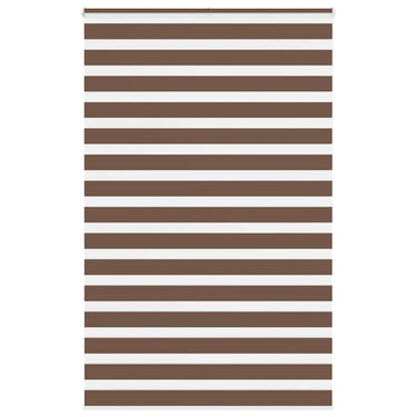 Vidaxl zebra rolgordijn 150x200 cm stofbreedte 145,9cm polyester bruin