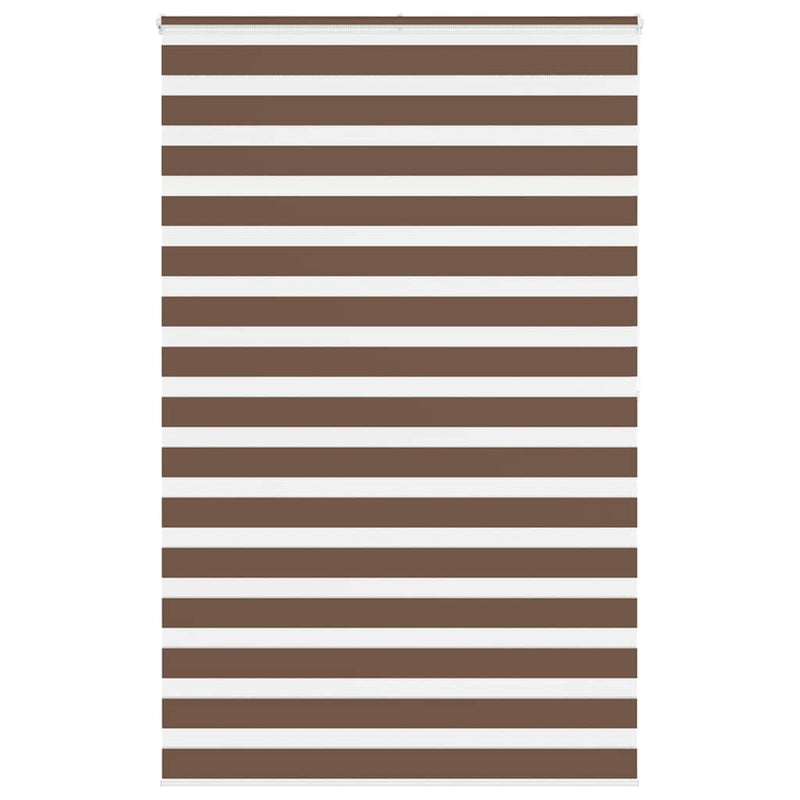Load image into Gallery viewer, Vidaxl zebra rolgordijn 150x200 cm stofbreedte 145,9cm polyester bruin
