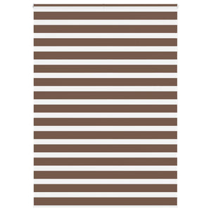 Vidaxl zebra rolgordijn 155x200 cm stofbreedte 150,9cm polyester bruin