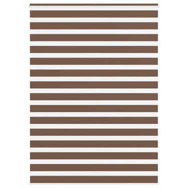 Vidaxl zebra rolgordijn 160x200 cm stofbreedte 155,9cm polyester bruin
